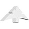 Ekena Millwork Davenport Architectural Grade PVC Gable Bracket, 48"W x 18"H x 6"D x 6"F, 9/12 Pitch GBP048X18X0606DAV00 - alternate 1
